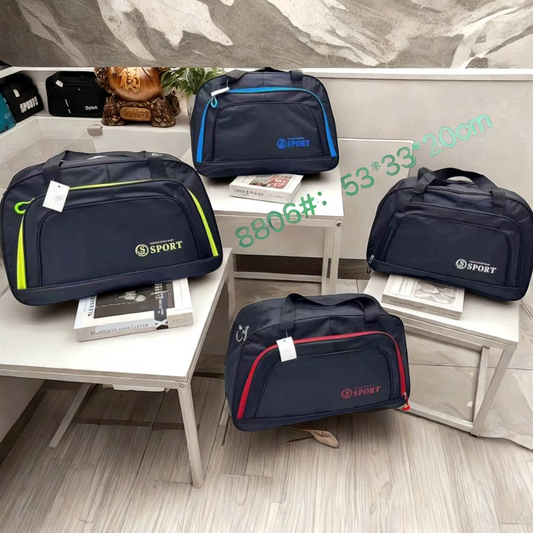 Borsone Multicolore Capiente 32x53 cm - Unisex, Ideale per Viaggi, Palestra o Porta Accessori fb