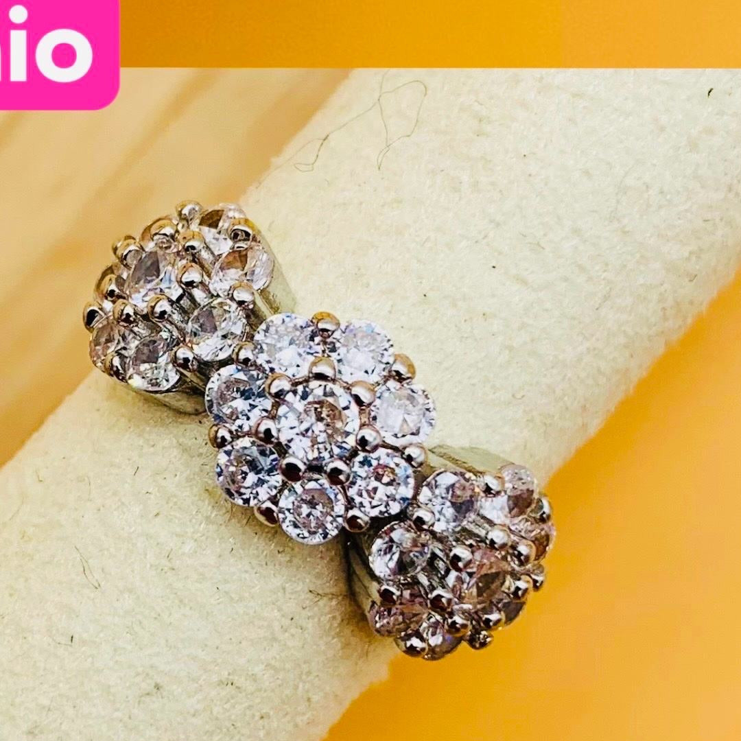 Anello acciaio inossidabile Regolabile per Donna con sTrass - Gioiello Elegante e Moderno - Regalo Perfetto 13