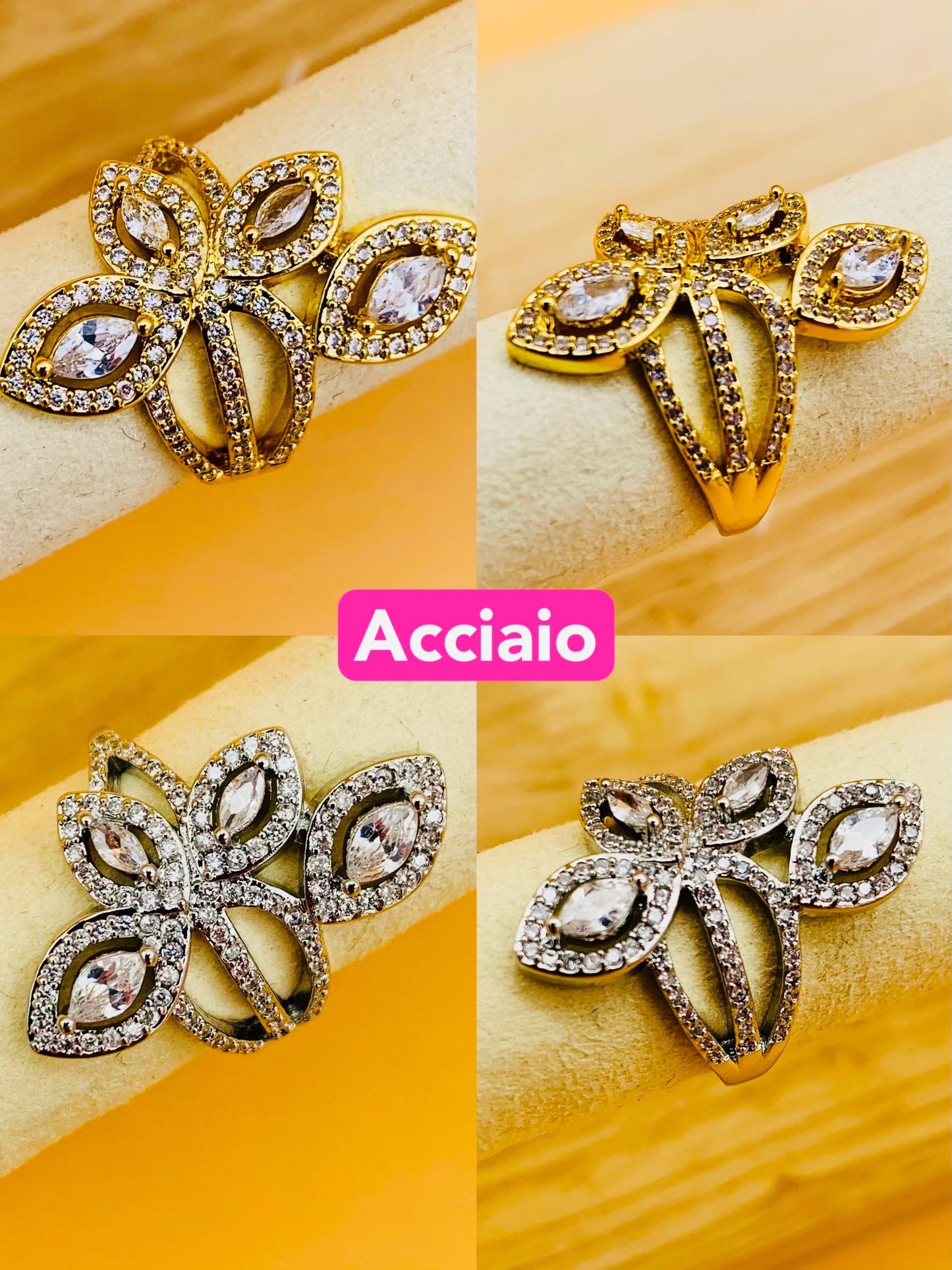 Anello acciaio inossidabile Regolabile per Donna con farfalla - Gioiello Elegante e Moderno - Regalo Perfetto 17