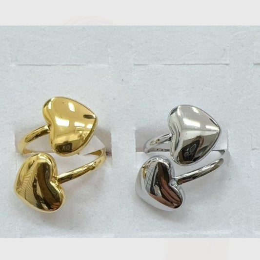 Anello acciaio inossidabile Regolabile per Donna strass oro - Gioiello Elegante e Moderno - Regalo Perfetto 37